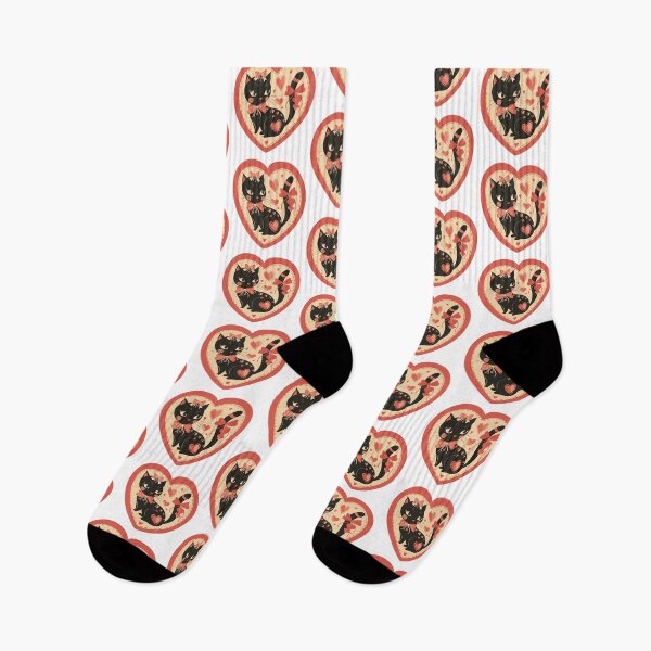 Item preview, Gato retro vintage de San Valentín designed and sold by MendaciousMina.