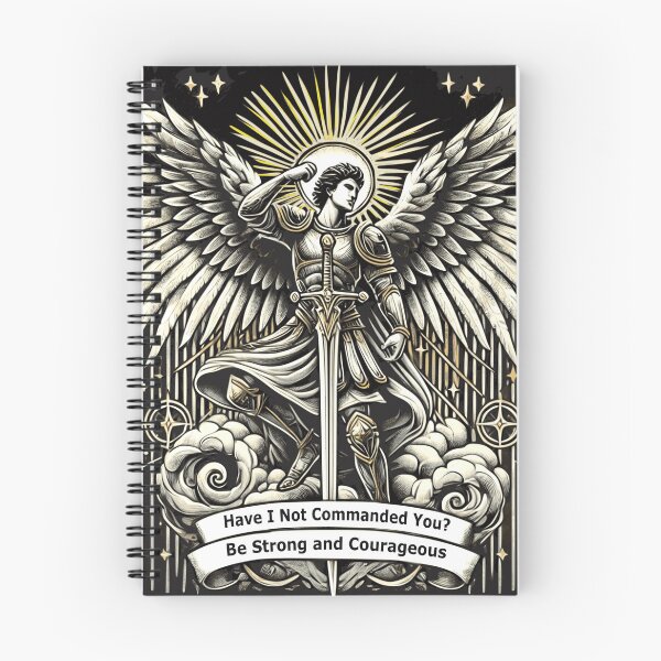Item preview, Saint Michael Courage Strength Tattoo Style Illustrated Design designed and sold by PixieArtStudio.