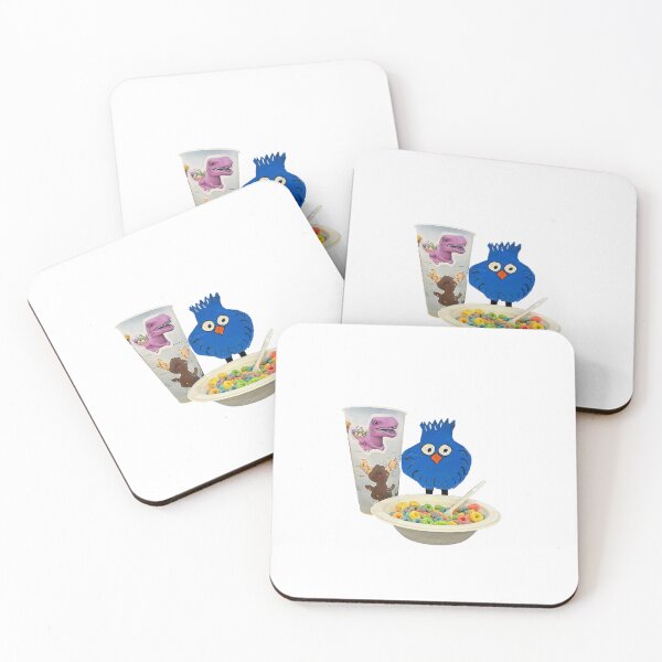 Item preview, Blue chicken enjoying fruit loops at the hotel  designed and sold by Lauracolleen3.