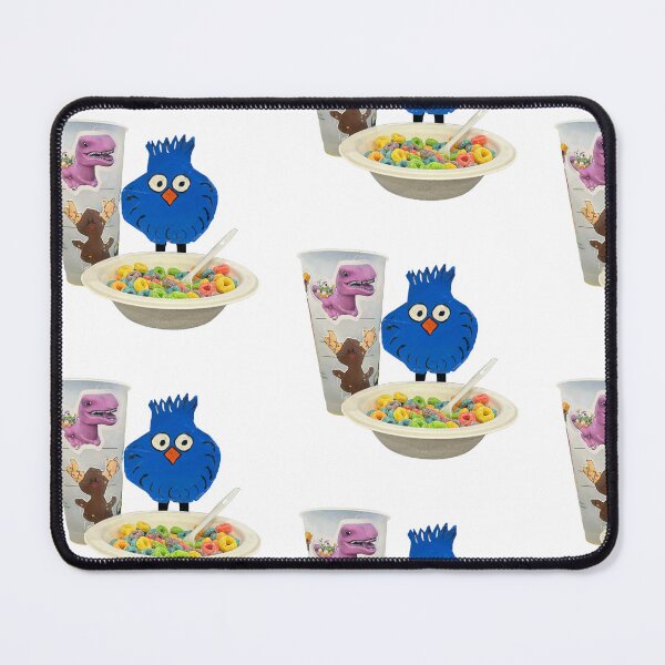 Item preview, Blue chicken enjoying fruit loops at the hotel  designed and sold by Lauracolleen3.