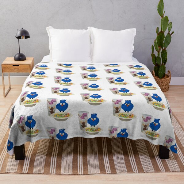 Item preview, Blue chicken enjoying fruit loops at the hotel  designed and sold by Lauracolleen3.