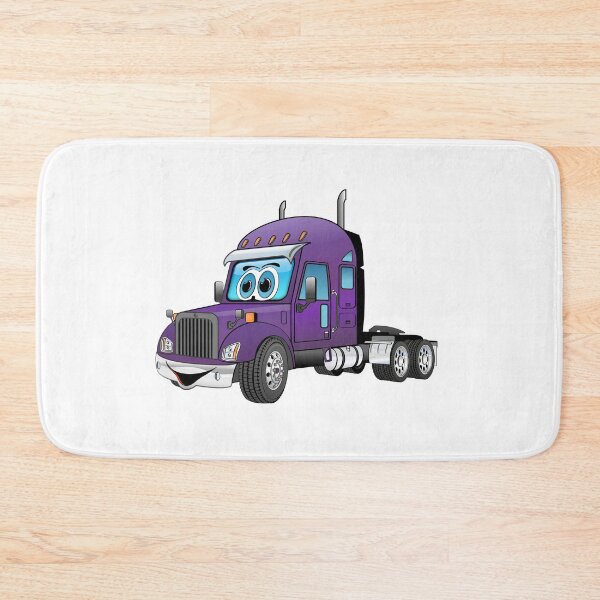 Item preview, Semi Truck Cab Purple Cartoon designed and sold by Scott Hayes.