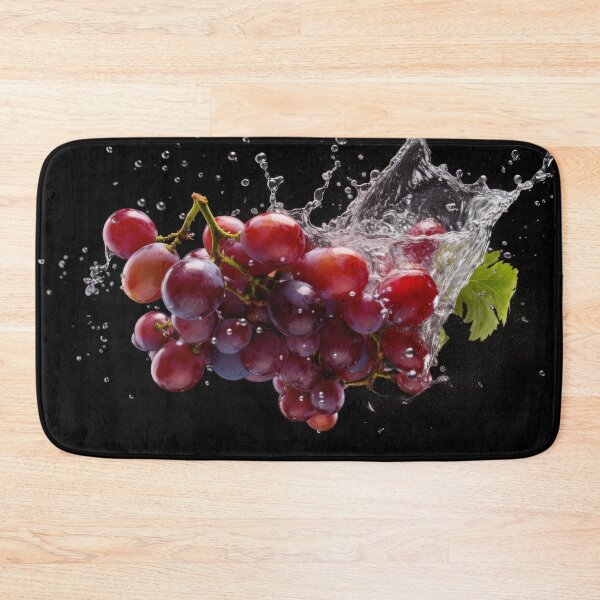 Item preview, A cluster of red grapes splashes into water, designed and sold by anytka.