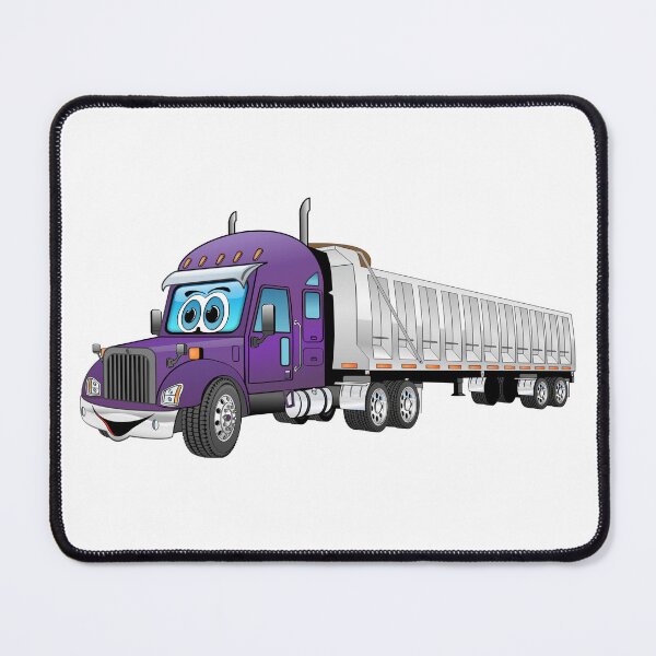 Item preview, Semi Dump Truck cartoon Purple designed and sold by Scott Hayes.