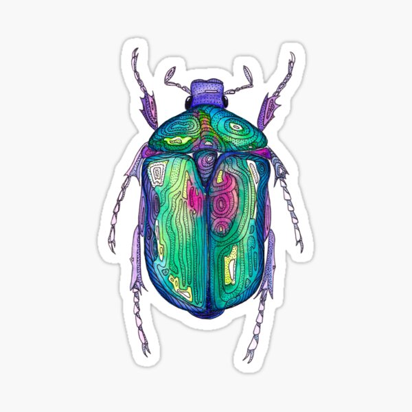 Item preview, Psychedelic Rose Beetle designed and sold by EwieEnte.