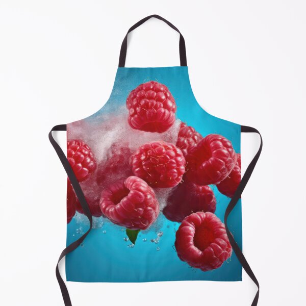 Item preview, An artistic and visually captivating composition of Raspberry falling in the air on a solid background, captured from a unique perspective. designed and sold by anytka.