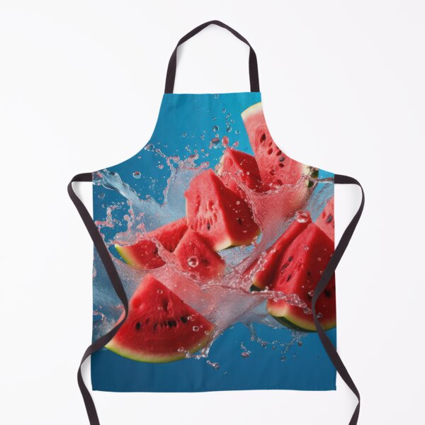 Item preview, An artistic and visually captivating composition of watermelon falling in the air on a solid background, captured from a unique perspective. designed and sold by anytka.
