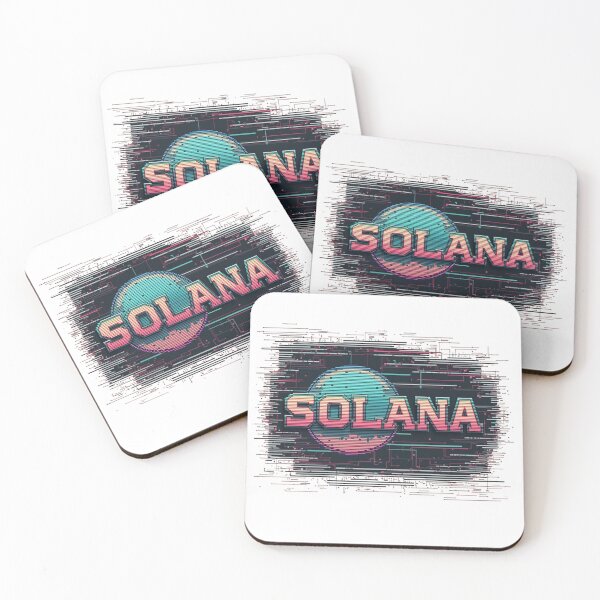 Item preview, Retro-Style Solana Crypto Logo Tee designed and sold by TrendVoyager.