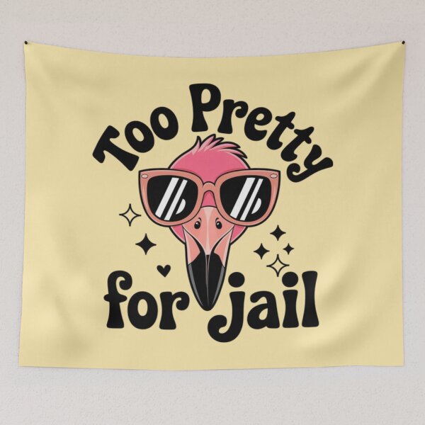 Item preview, Flamingo - Too Pretty For Jail designed and sold by 123ks.