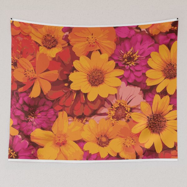 Item preview, Pink Orange Flower Medley designed and sold by Lyonyx.