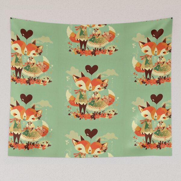 Item preview, Fox couple valentine designed and sold by MendaciousMina.