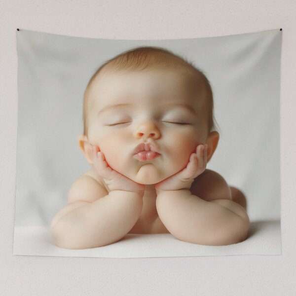 Item preview, Baby making a cute pout at camera designed and sold by anytka.