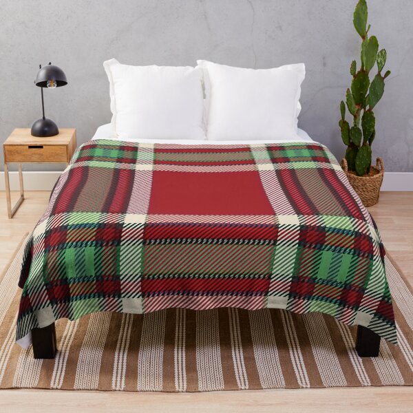 Artikelvorschau, Ein klassisches Tartan-Karomuster in kräftigen Rot-, Grün- und Cremetönen. entworfen und verkauft von HEMRO.