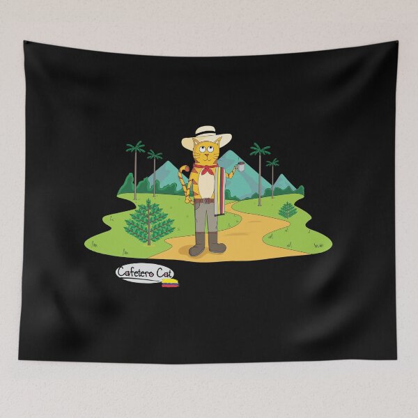 Item preview, COLOMBIAN CAT: COFFEE CAT designed and sold by araucaria24.