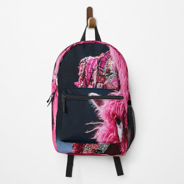 Item preview, A vibrant pink alpaca struts down the runway wearing a sparkling jacket at a fashion show event designed and sold by anytka.