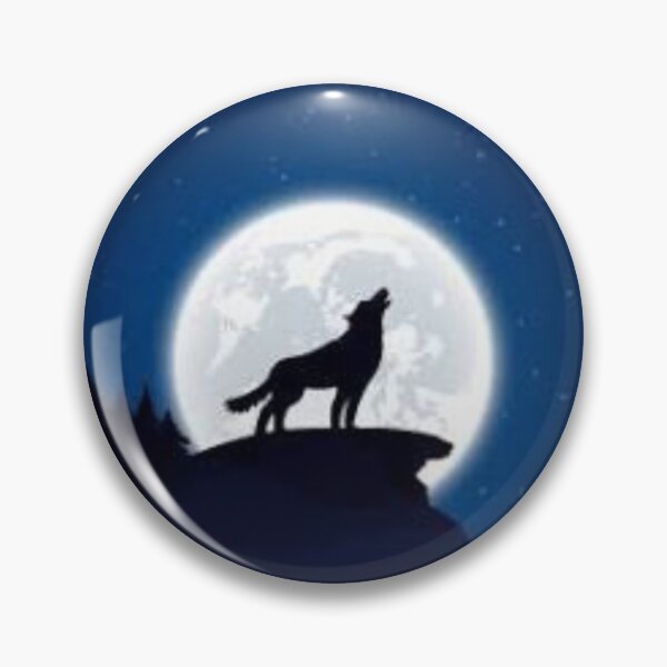 Item preview, wolf moon background designed and sold by ComicStickerLab.
