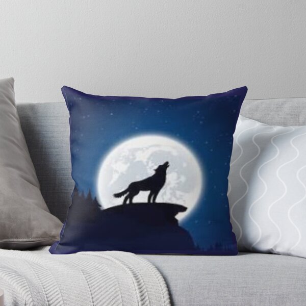 Item preview, wolf moon background designed and sold by ComicStickerLab.