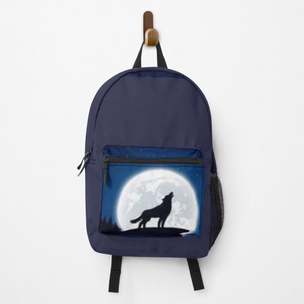 Item preview, wolf moon background designed and sold by ComicStickerLab.