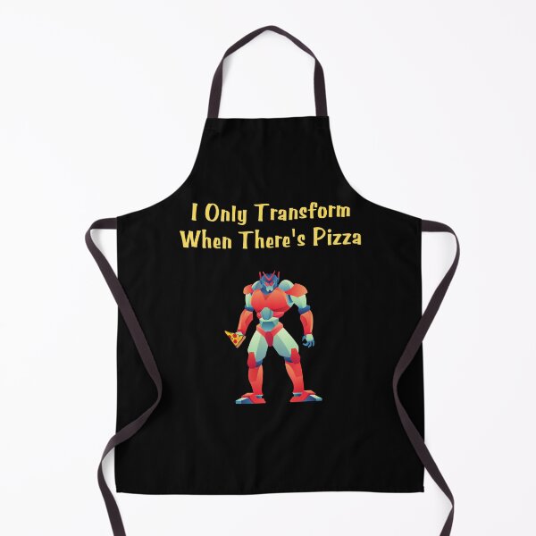 Item preview, I Only Transform When There's Pizza - Funny Robot Pizza Lover designed and sold by TousheArt.