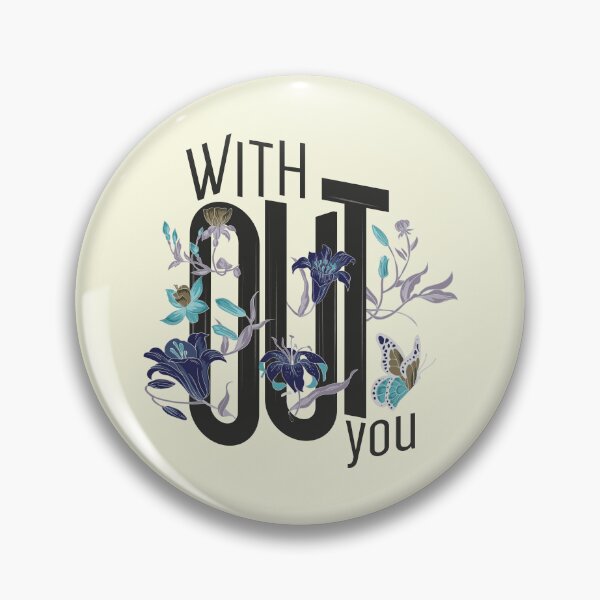 Item preview, Without You - Floral Typography Art Print designed and sold by Merch Alchemy.