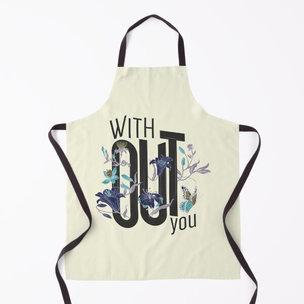 Item preview, Without You - Floral Typography Art Print designed and sold by Merch Alchemy.