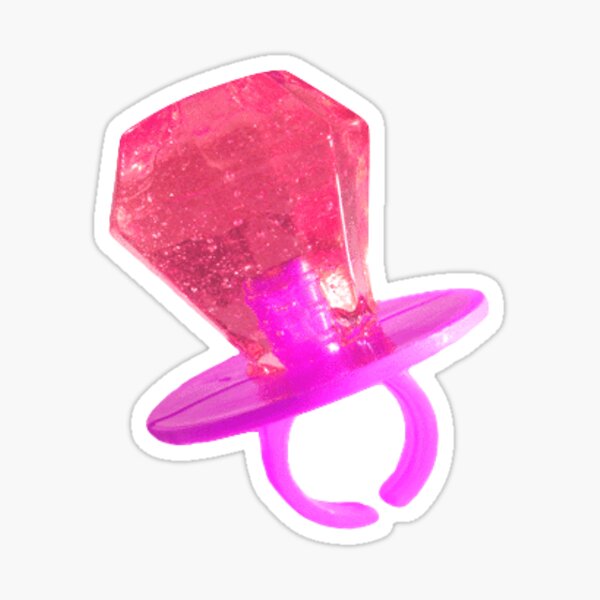 Pink Strawberry Ring Pop Sticker