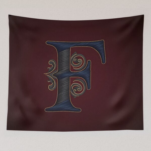 Item preview, F Monogram 01 designed and sold by Lisamariesumner.