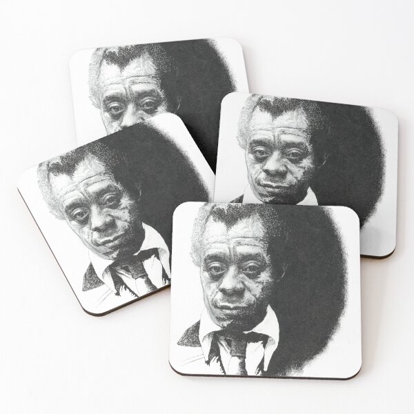 Item preview, James Baldwin, Iconic American Author - Portrait in unfinished style designed and sold by JohnRooneyArt.