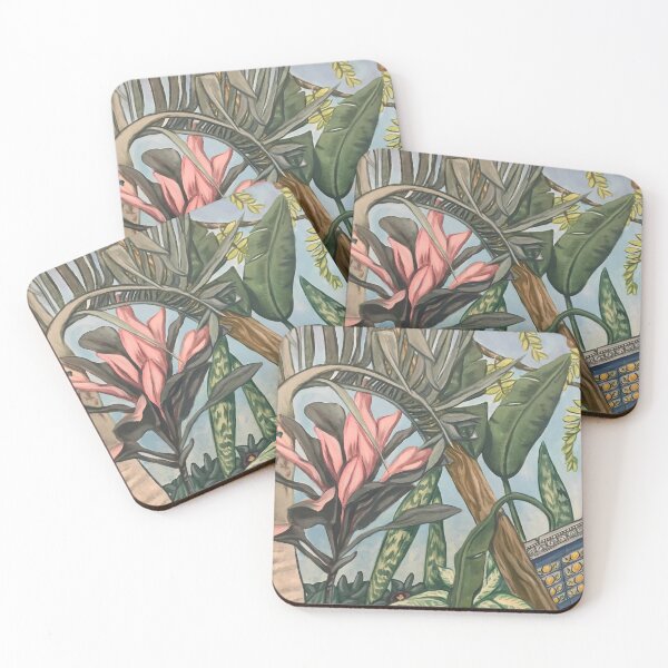 Item preview, Tropical Garden Painting (close-up) designed and sold by alloftheinspired.