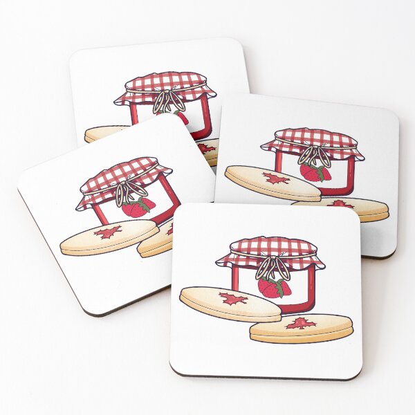Item preview, Strawberry Jam Filled Shortbreads designed and sold by orenjinari.