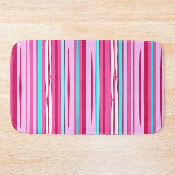 Item preview, Organic Stripe Pink and Teal Pattern designed and sold by Sharon Schwalbe.