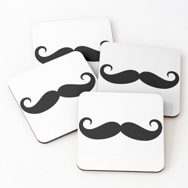 Item preview, Curled Mustache Ends - Classic and Elegant Design designed and sold by MarVan-Prints.