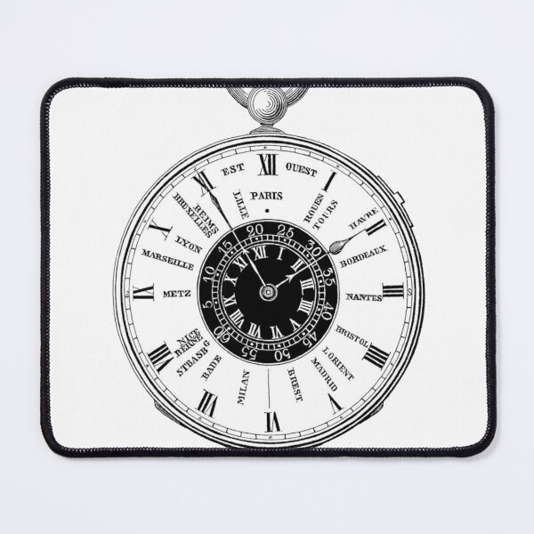 Item preview, Vintage Time Zone Watch Illustration, Pocket watch designed and sold by HawthorneFlame.