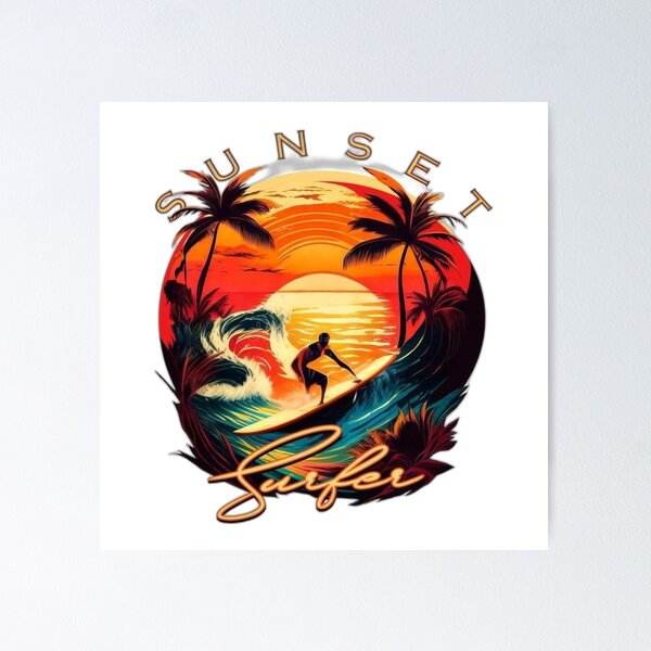 Item preview, Sunset Surfer designed and sold by FrancWagner.