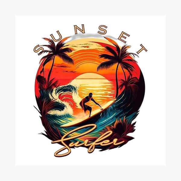 Item preview, Sunset Surfer designed and sold by FrancWagner.