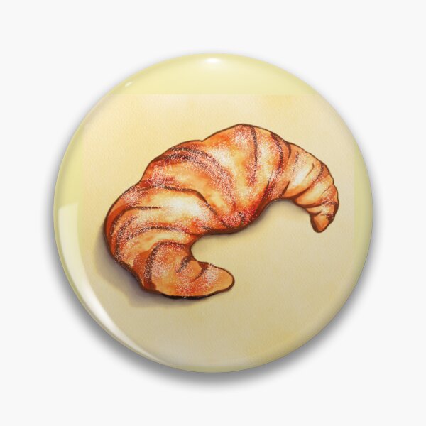 Item preview, Hand drawing watercolor Croissant Illustration with Soft Lighting.  designed and sold by Lara-ArtFiesta.