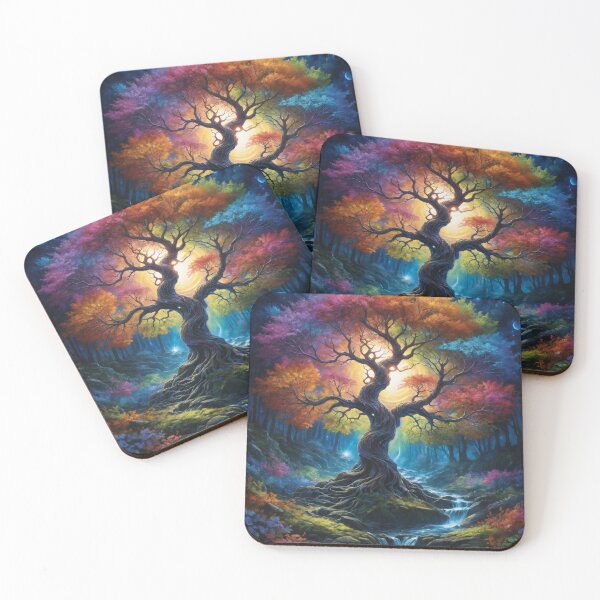 Item preview, Colorful swirling tree designed and sold by PandorasWelt.