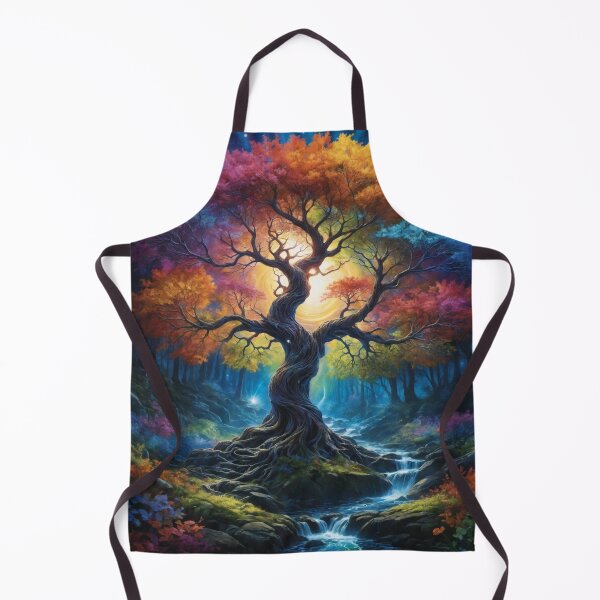 Item preview, Colorful swirling tree designed and sold by PandorasWelt.