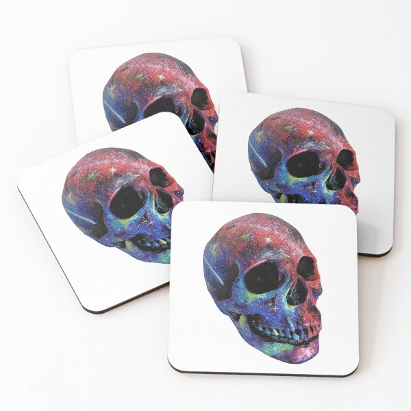Item preview, Blue Space Skull designed and sold by MLpaintings.