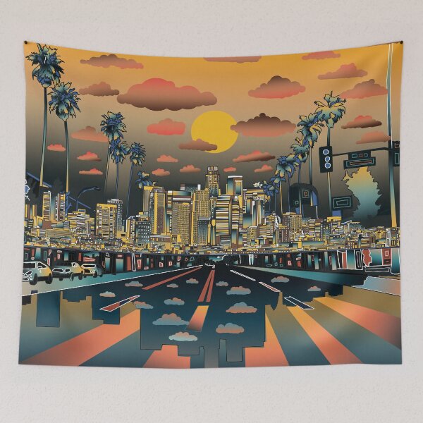 Item preview, los angeles skyline  designed and sold by BekimART.