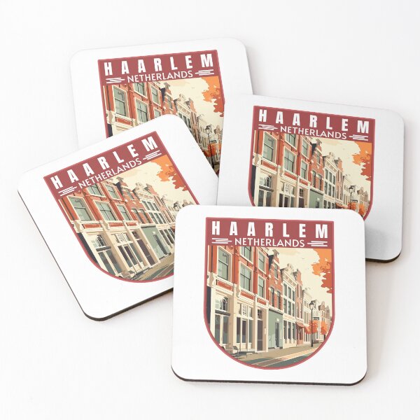 Item preview, Haarlem in Noord-Holland Netherlands Retro Travel Art Landscape designed and sold by MaateoDesign.