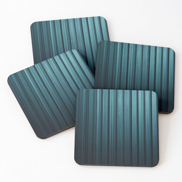 Item preview, Vertical blue metal paneling design designed and sold by anytka.