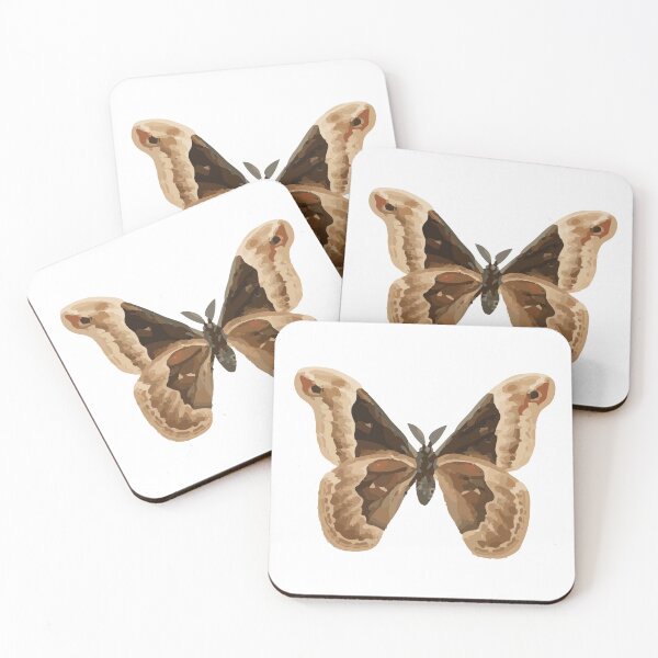 Item preview, Promethea Silkmoth Sticker – Male Silkmoth Nature-Inspired Art designed and sold by QuteStuffHere.