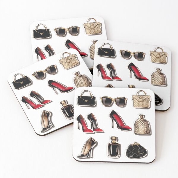 Item preview, Luxury-Inspired Iconic Accessories Stickers designed and sold by Led Studio.