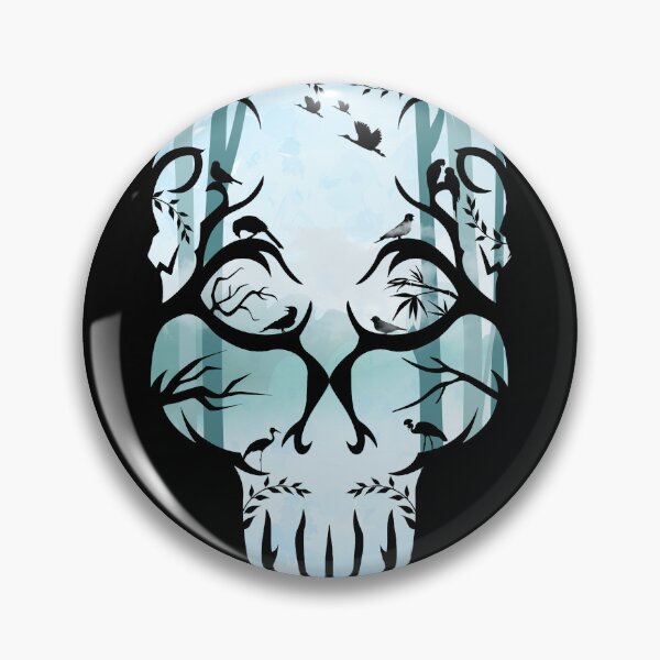 Item preview, Misty forest skull,cool design designed and sold by MoSaid.