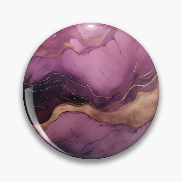 Item preview, Cosmic Marbling: Golden Veins on Purple Abyss designed and sold by anytka.