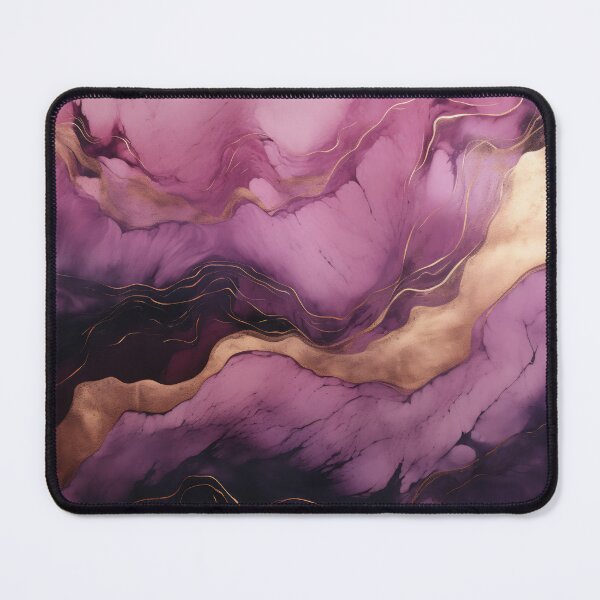 Item preview, Cosmic Marbling: Golden Veins on Purple Abyss designed and sold by anytka.