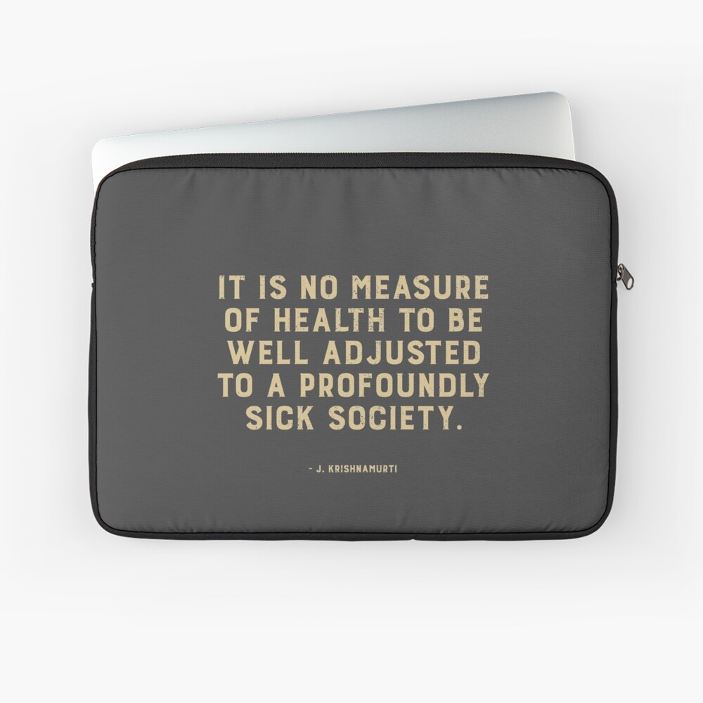 Coque Et Skin Adhesive Ipad J Krishnamurti Citation De La Societe Des Malades Par Verityvox Redbubble