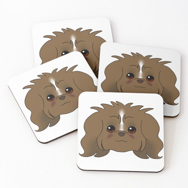 Item preview, Brown Shih Tzu White Blaze Tear Stains designed and sold by OliRoseArt.