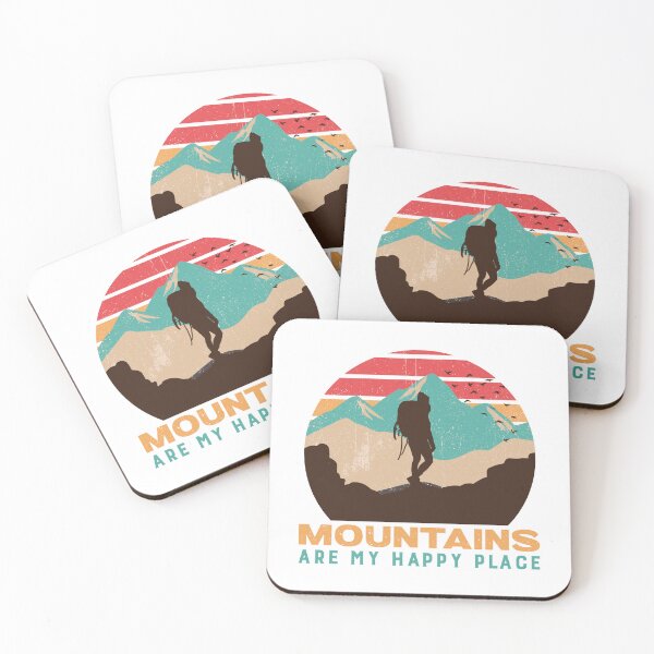Item preview, Mountains Are My Happy Place Hiking T Shirt  designed and sold by ngedupdorjee.